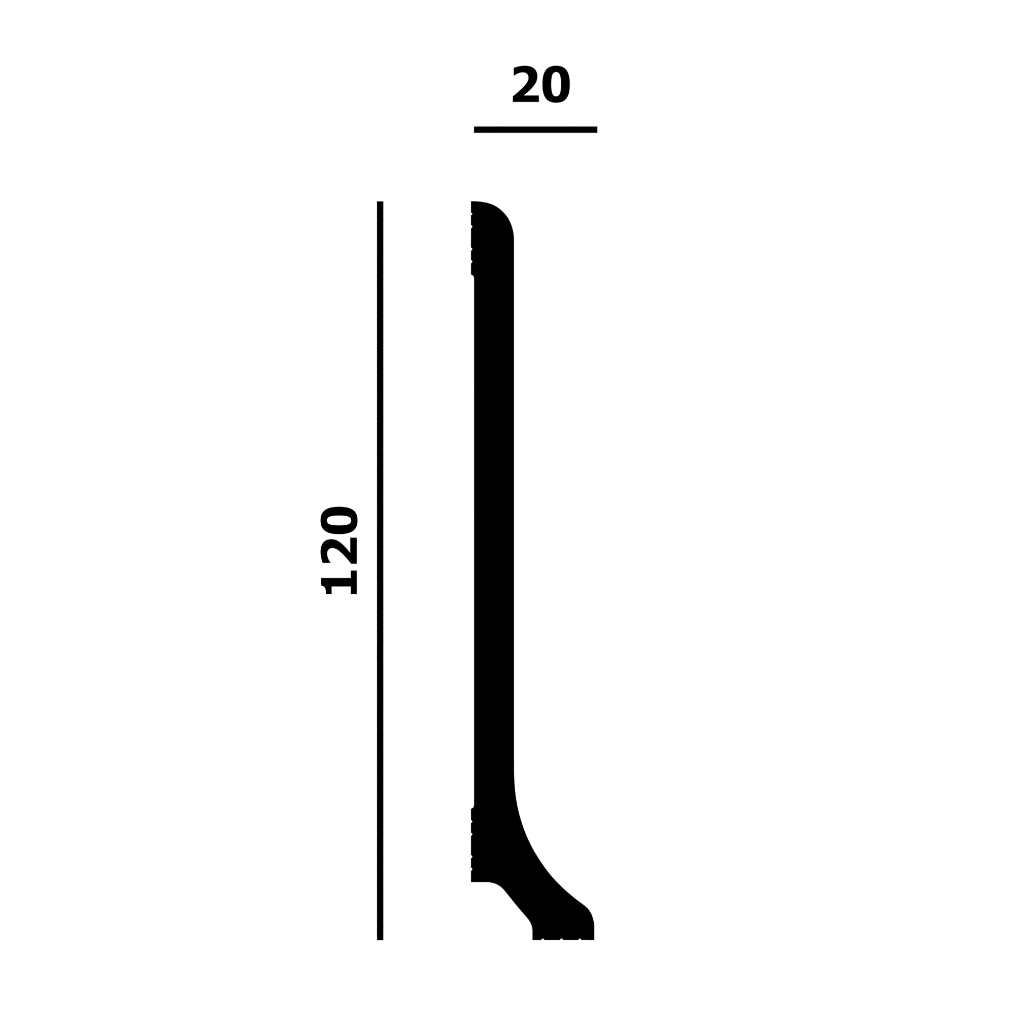 Плинтус напольный P208