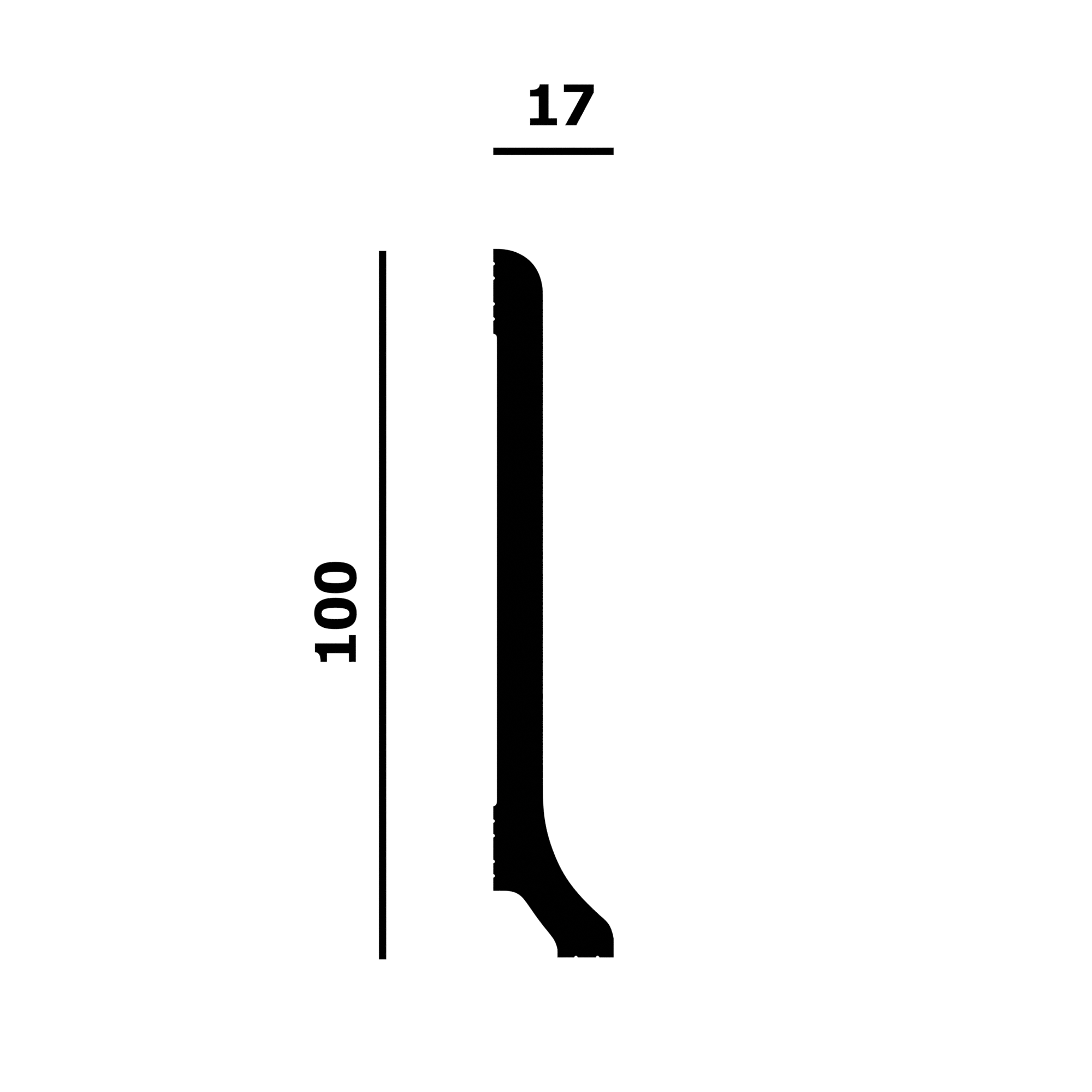 Плинтус напольный P222