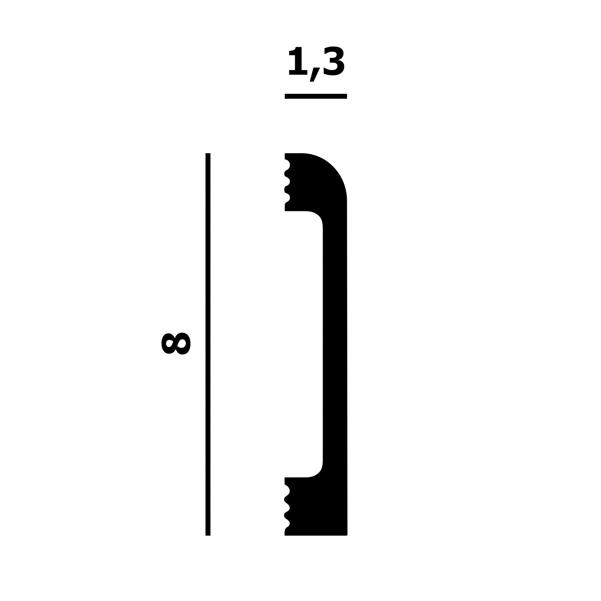 Плинтус напольный P83